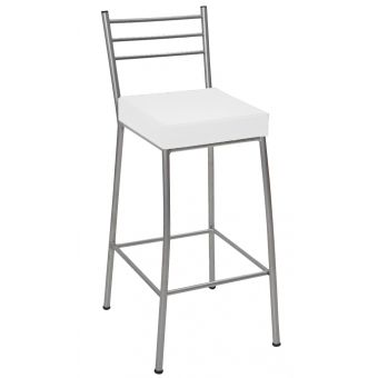 Banco Metalnew Paris 75 cm Prata