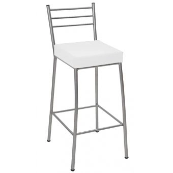 Banco Metalnew Paris 75 cm Prata