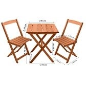 Conjunto Metalnew de Mesa com 02 Cadeiras Orquídeas