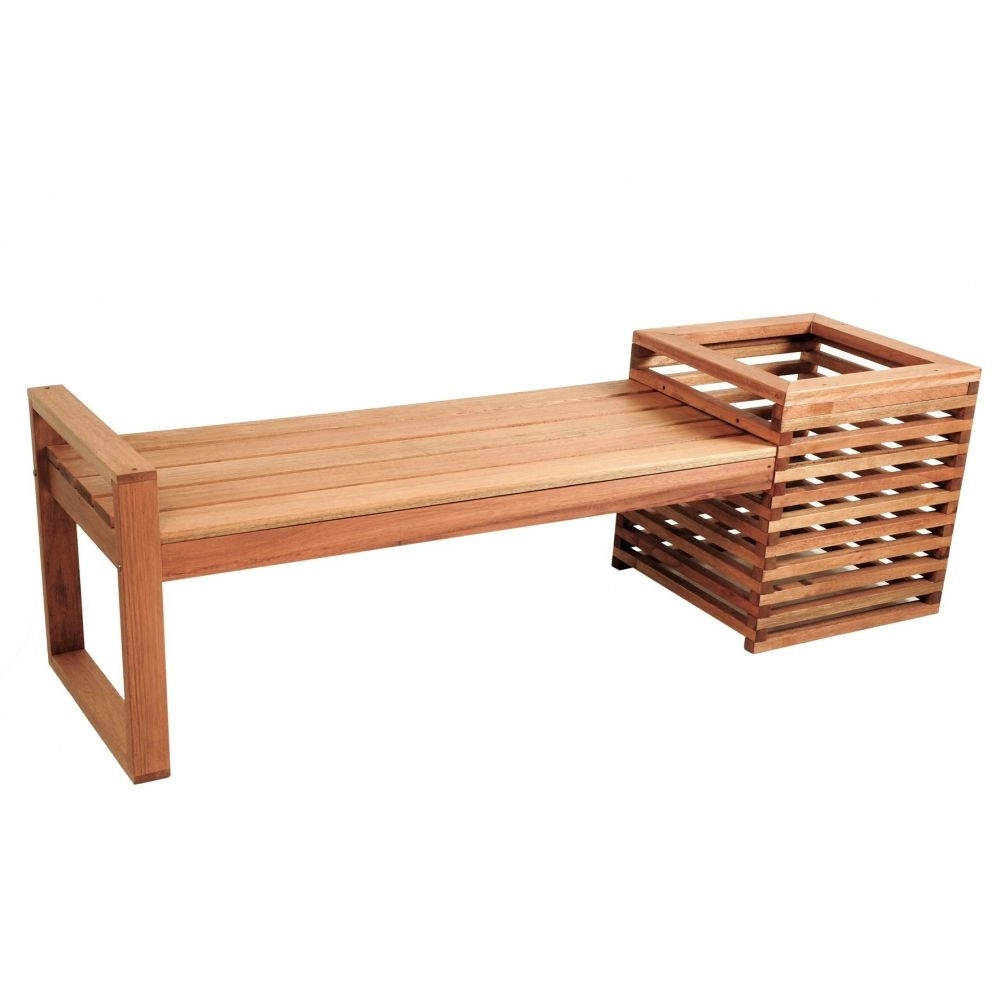 Banco de Jardim Cachepô Bromélia Metalnew