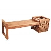 Banco de Jardim Cachepô Bromélia Metalnew