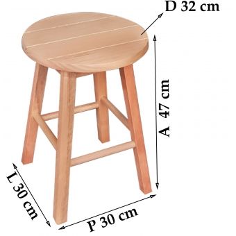 Banco Metalnew Lyptus 47 cm