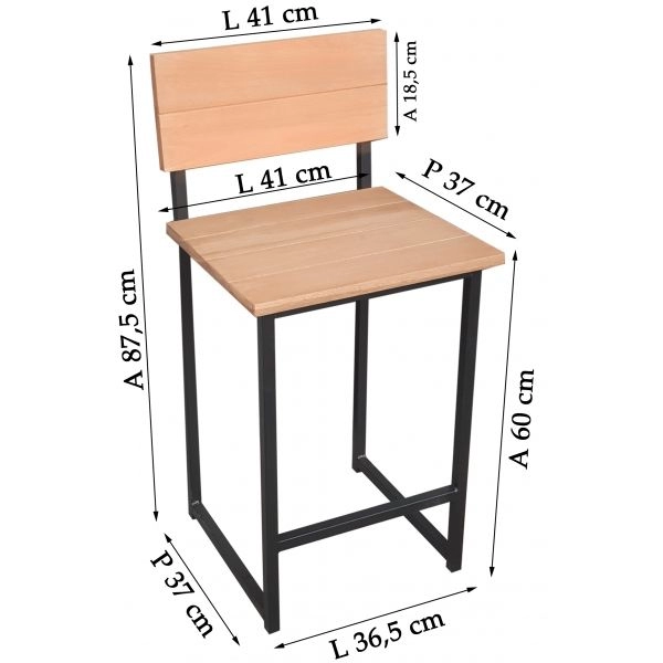 Banco Metalnew Milão 60 cm