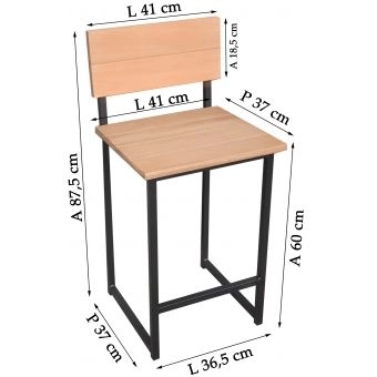 Banco Metalnew Milão 60 cm