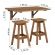 Mesa de Parede c/2 Bancos Mare Metalnew