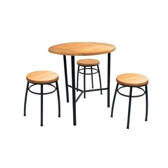 Conjunto Metalnew Fenix (1 Mesa com 3 Bancos)