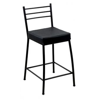 Banco Metalnew Paris 60 cm Preto