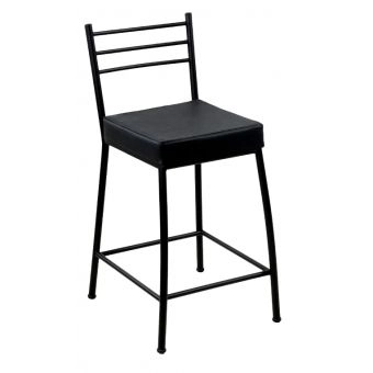 Banco Metalnew Paris 60 cm Preto