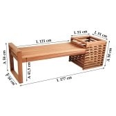 Banco de Jardim Cachepô Bromélia Metalnew