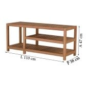 Sapateira Pier 110 x 38 Metalnew