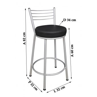 Banco Metalnew Roma 60 cm - Prata