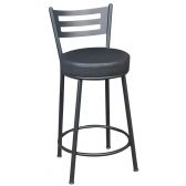 Banco Metalnew Verona 60 cm Preto - Assento Preto