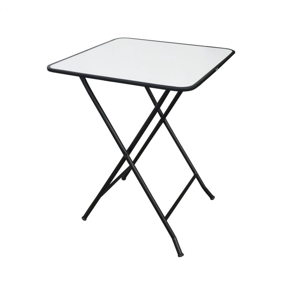 Mesa Metalnew Dobrável Milleniun Preta - Branco