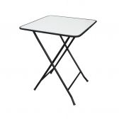 Mesa Metalnew Dobrável Milleniun Preta - Branco
