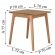 Mesa Leme 70 x 70 cm Metalnew