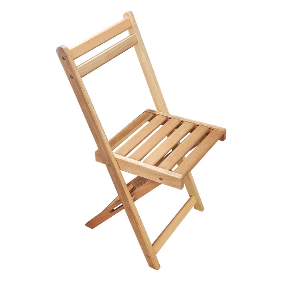 Cadeira Metalnew Dobrável Lyptus Acácia