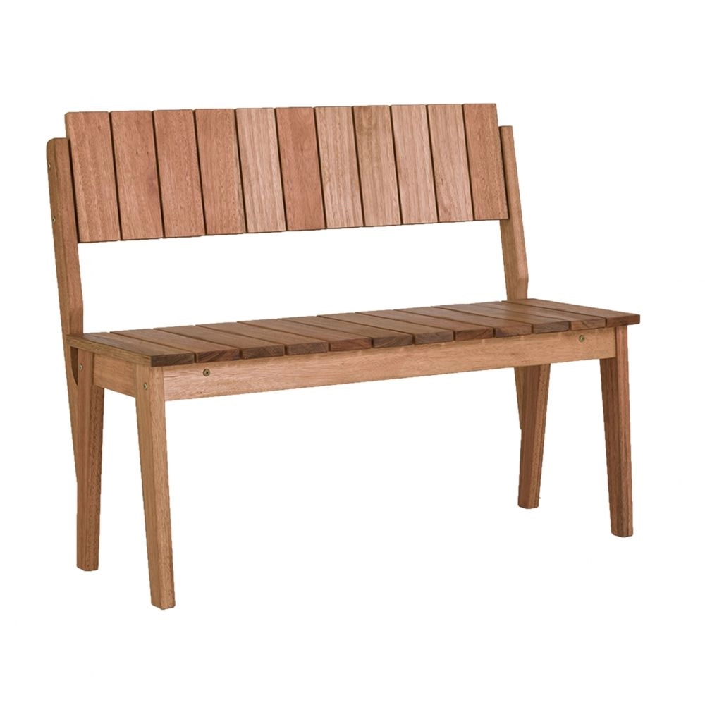 Banco Canoa com encosto 108 cm Metalnew