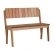 Banco Canoa com encosto 108 cm Metalnew