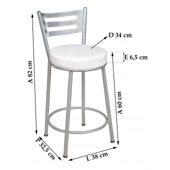 Banco Metalnew Verona 60 cm Prata