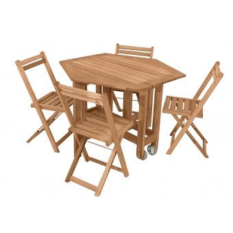 Mesa Metalnew Sextavada Lyptus ( c4 cadeiras)