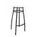 Banco Metalnew Nice 75 cm Preto - Assento Branco