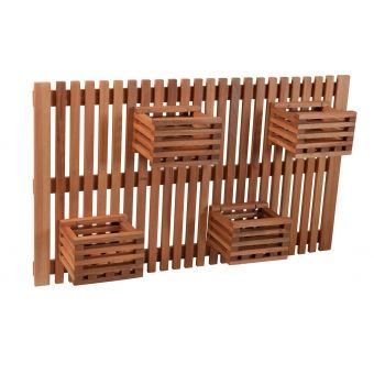 Jardim Horizontal Girassol 4 cachepôs Metalnew