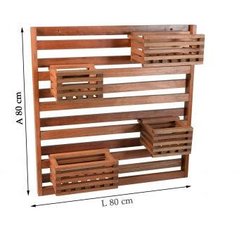 Estrado Vertical Lírio c 04 Cachepôs - Metalnew