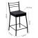 Banco Metalnew Paris 60 cm Preto - Assento Preto