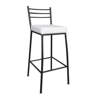 Banco Metalnew Paris 75 cm Preto