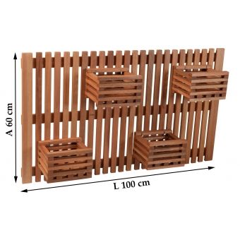 Jardim Horizontal Girassol 4 cachepôs Metalnew
