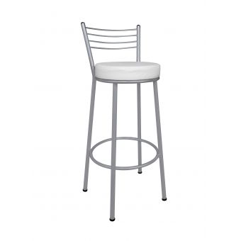 Banco Metalnew Roma 75 cm Prata