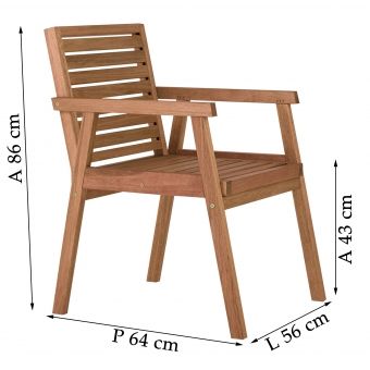 Cadeira para Jardim Barlavento Metalnew