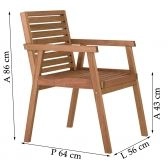 Cadeira para Jardim Barlavento Metalnew