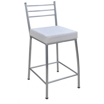 Banco Metalnew Paris 60 cm Prata