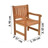 Cadeira Metalnew para Jardim Lyptus 0,58 m