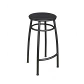 Banco Metalnew Nice 60 cm Preto - Assento Preto