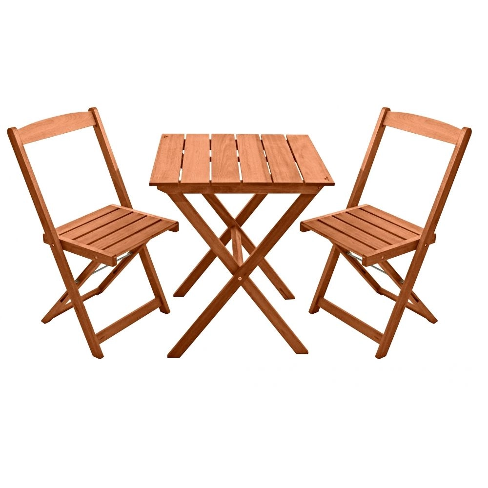 Conjunto Metalnew de Mesa com 02 Cadeiras Orquídeas