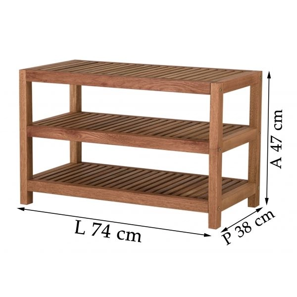 Sapateira Pier 74 x 38 Metalnew