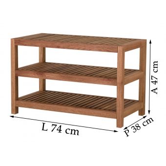 Sapateira Pier 74 x 38 Metalnew