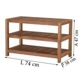 Sapateira Pier 74 x 38 Metalnew