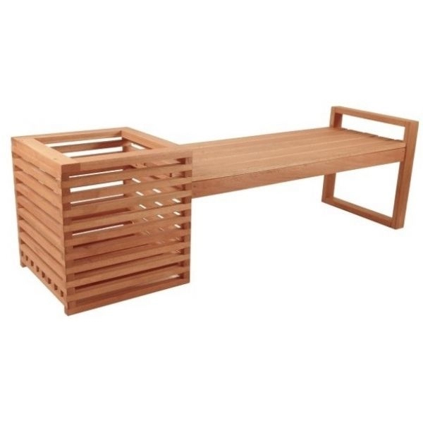 Banco de Jardim Cachepô Bromélia Metalnew