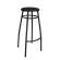 Banco Metalnew Nice 75 cm Preto - Assento Preto