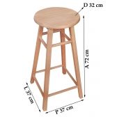 Banco Metalnew Lyptus 72 cm