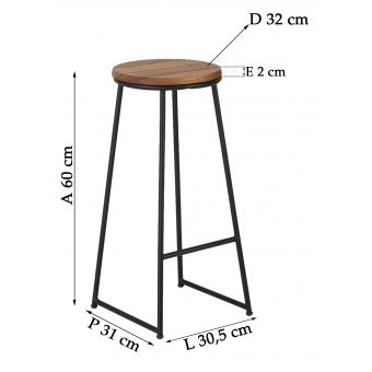Banco Caravela 60 cm Metalnew