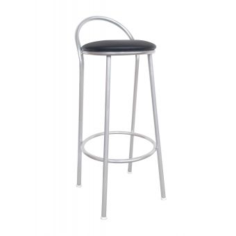 Banco Metalnew Com Encosto 67 cm prata