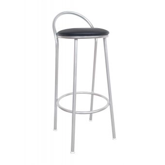 Banco Metalnew Com Encosto 67 cm prata