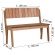 Banco Canoa com encosto 108 cm Metalnew