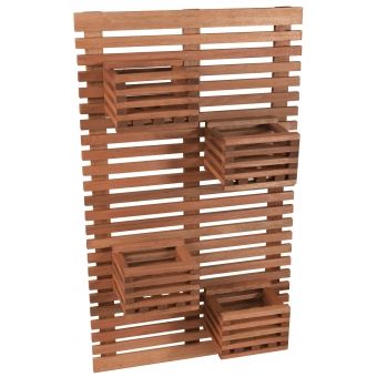 Jardim Vertical Hortência 4 cachepôs Metalnew